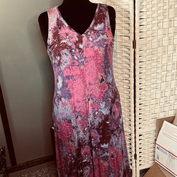 LOGO handkerchief hem maxi-dress - Picture 1 of 16